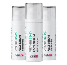 CosIQ Niacinamide Vitamin B3-5% Face Serum, 30ml (Pack of 3)