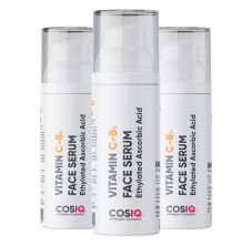 CosIQ Vitamin C-8% Face Serum, 30 ml (Pack of 3)