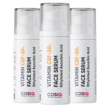 CosIQ Vitamin CEF-20% Glow Boost Face Serum, 30ml (Pack of 3)