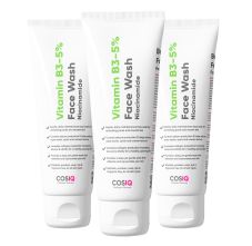 CosIQ Vitamin B3-5% Niacinamide Face Wash, 100ml (Pack of 3)