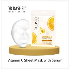 Dr.Rashel Vitamin C Face Sheet Mask With Serum For Women and Men 20 gm * 3