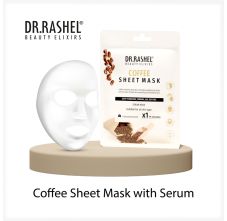 Dr.Rashel Coffee Face Sheet Mask With Serum For Women and Men 20 gm * 3