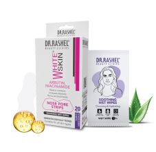 DR.Rashel White Skin Nose Pore Strips|10 Strips & 10 Wipes 35 gm