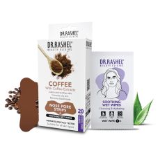 DR.Rashel Coffee Nose Pore Strips 10 Strips & 10 Wipes 35 gm