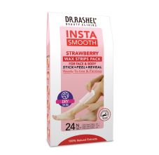 DR.RASHEL INSTA SMOOTH WAX STRIPS PACKS 24PCS - STRAWBERRY 50 gm