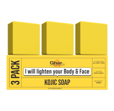 Ghar Soaps Kojic Acid 2% Soap with Niacinamide | Reduce Pigmentation | For All Skin Types (3*100) (Pack of 3)