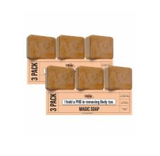 Ghar Soaps Magic Soap Sandal Wood And Saffron for DeTan and Glowing Brightening Skin ( 6 PACK ) (100* 6)
