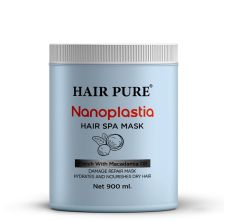 Hair Pure Nanoplastia Hair Spa Damage Repair Mask With Macadamia Oil - 900ml