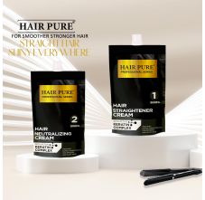 Hair Pure Straightener Cream with Active Keratin Complex - 500 ml