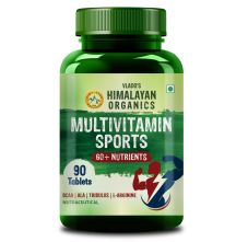 Vlado’s Himalayan Organics Multivitamin Sports 60+ Nutrients | Vitamin B1,B2,B3,B5,B6,B12,A,E,C,D,K,Biotin,Calcium,Zinc - 90 Tablets