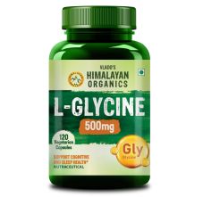 Vlado's Himalayan Organics L-Glycine 500 mg Supplement 120 Veg Capsules