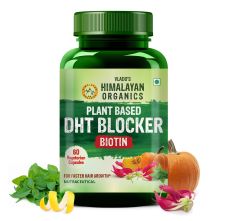 Vlado’s Himalayan Organics Plant-Based DHT Blocker with Biotin – 60 Veg Capsules