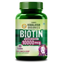 Vlado’s Himalayan Organics Biotin 10,000 MCG – 90 Veg Tablets