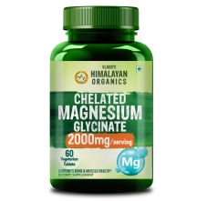 Vlado’s Himalayan Organics Magnesium Glycinate 2000mg – Chelated Formula for Muscle Recovery, Sleep & Relaxation – 60 Veg Tablets