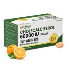 Vlado's Himalayan Organics Vitamin D3 60000 IU Tablets Cholecalciferol 40 Tablets