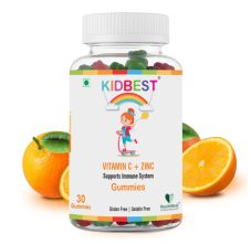 HealthBest Kids Vitamin C & Zinc Orange Gummies 30 Gummies