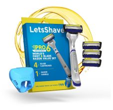 LetsShave Pro 6 Advance Face & Body Shaving Razor Value Set 214 gm