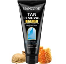 Mancode De-Tan Scrub to Remove Blackheads & Brightens Skin - 100 ml