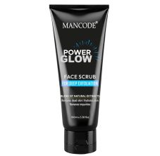 Mancode Power Glow Face Scrub For Deep Exfoliation With Saffron & Turmeric - 100 ml