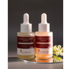 Mea Bloom Celestial Radiance Duo (Balance Restoring Serum AM + Balance Restoring Serum PM) Pack of 2 (30 ml each)