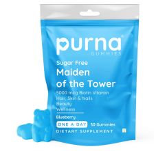 Purna Gummies Biotin Blueberry Sugar Free Gummies