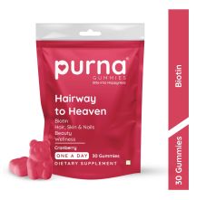 Purna Gummies Biotin Cranberry Gummies 30 Gummies