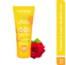 Rivona Naturals Mineral Sunscreen with SPF 50+ UVA UVB PA+++ 100gm