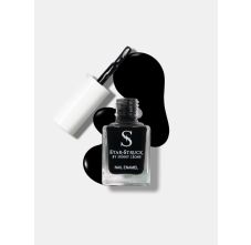 StarStruck by Sunny Leone - Black - Glossy Nail Polish | Mirror-Like Shine & Longwear Color | Quick Dry Formula 9.9 ml