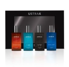 Ustraa Cologne Miniature Gift Pack - 20ml Each: Tattoo, Basecamp, Scuba, Ammunition 80 ml