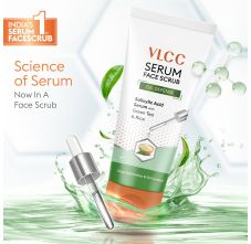 VLCC Oil Defense Scrub with Salicylic Acid Serum - Green Tea & Rice 150 gm