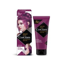 Cosglam Semi Permanent Hair Color for Women & Men, (120g, #22 French Plum) Enriched with Conditioner, Glossy Finish, No Ammonia, No Peroxide & Non Oxidative
