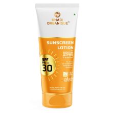 Khadi Organique Sunscreen Lotion With Kokum Butter & Aloe Vera SPF PA+++ 30 100 ml