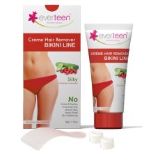 everteen Silky Bikini Line Hair Removal Cream with Cranberry and Cucumber 50 gm