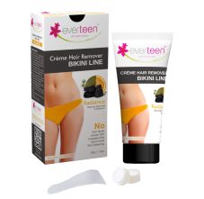 everteen Radiance Bikini Line Hair Removal Cream With Charcoal, Kojic Acid And Vitamin C 50 gm