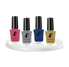 Asmee Classic Nail Polish Sakura | Roman silver | Dazzling blue | Golden treasure