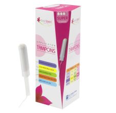 everteen Super Applicator Tampons for Periods in Women 8 Tampons