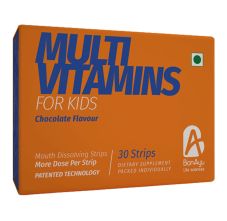 BonAiyu Health Multivitamin Dietary Supplements Mouth Dissolving Strips For Kids 30 Strips