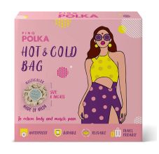 PINQ Polka Premium Hot And Cold (Ice) Pack To Relieve From Body, Muscle, Knee, Sports Injury Pain. 1 Piece