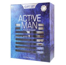 Chris Adams Active Man Eau De Parfum & Deodorant Body Spray Gift Set