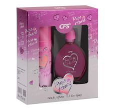 CFS Pure Heart Pink Women Long Lasting Eau De Parfum + Deodorant