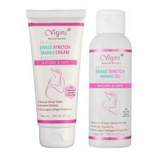 Vigini Erase Stretch Marks Removal Cream + Erase Stretch Marks Removal Oil