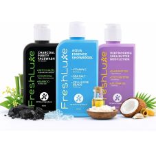 FreshLuxe Travel Mini Care Combo for Men & Women All Skin & Hair Type | 400ml