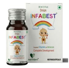 Healthbest Multivitamins Drops With Vitamin D3 And Zinc Kids & Toodlers 30ml