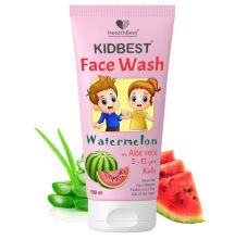HealthBest Kids Face Wash with Aloe Vera Natural Non-Toxic Watermelon 100ml