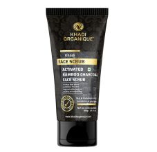 Khadi Organique Activated Bamboo Charcoal Face Scrub 100 gm