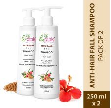 La Pink Methi Dana 8-in-1 Shampoo for Hair Fall Control Pack of 2