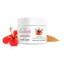 La Pink Methi Dana 8-in-1 Hair Mask with White Haldi for Hair Fall Control & promoting Hair Growth 200 gm