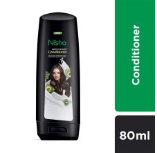 Nisha Conditioner for Women, Healthy & Shiny Formula with Avocado & Brahmi Oils, Conditioner for Dry and Frizzy Hair, 80 ML Bottle