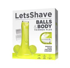 LetsShave Trimmer Men for Private Parts | Waterproof Body Groomer with Skin-Safe Ceramic Blades | LED Spotlight | Groin Trimmer, Body Trimmer for Man, Body Groomer for Men
