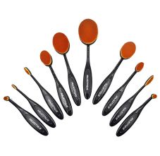 Majestique Allure Oval Makeup Brush Set Kit